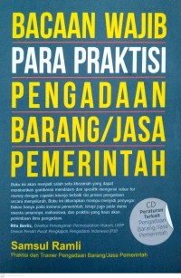Image of Bacaan wajib para praktisi pengadaan barang/jasa pemerintah