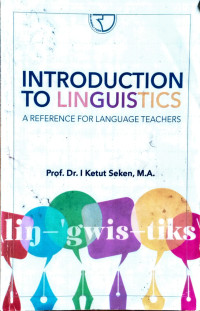 Image of Introduction to linguistik : a reference for languange teachers