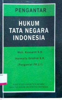 Image of Pengantar hukum tata negara Indonesia
