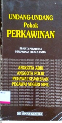 Image of Undang-undang pokok perkawinan